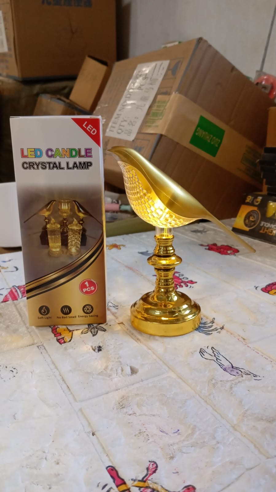 8442 Sparrow led Table Lamp Crystal Decoration Lamp Soft Light & Energy Saving Lamp (1 Pc) 8442 Sparrow led Table Lamp Crystal Decoration Lamp Soft Light & Energy Saving Lamp (1 Pc)
